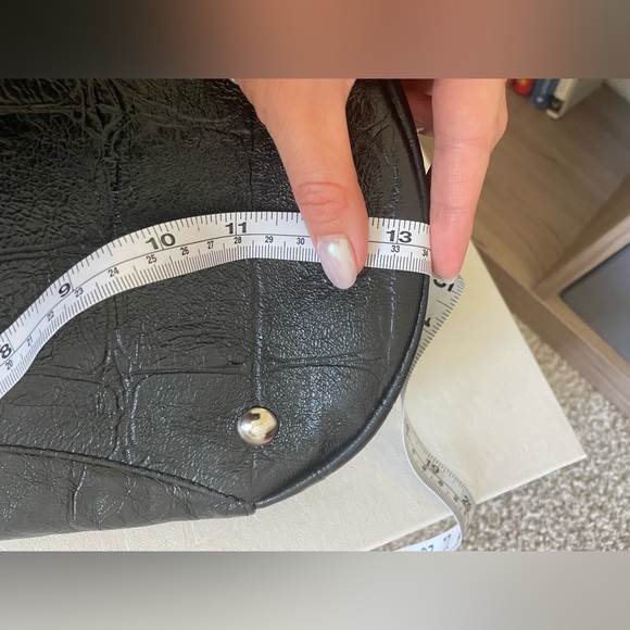 Mattioli Leather Black Reptile Handbag - Picture 12 of 16